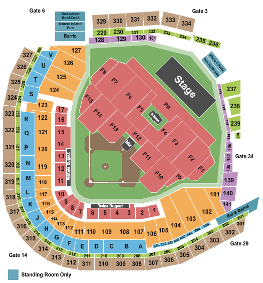 Target Field Target Field Seating Chart